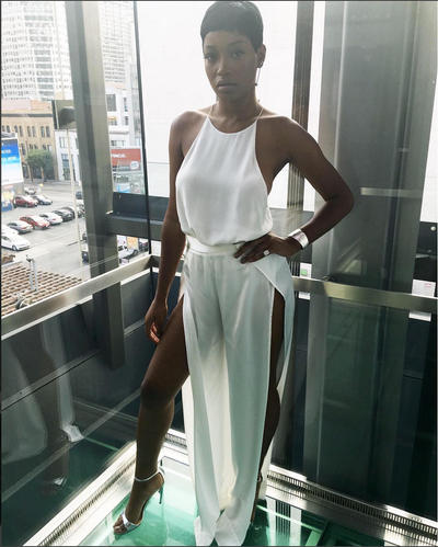 Look of the Day: Keke Palmer Gets Sleek and Sophisticated in Stunning White Ensemble